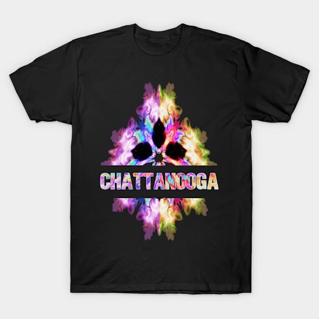 Chattanooga Tie Dye Watercolor Gift Souvenir T-Shirt by Argosy